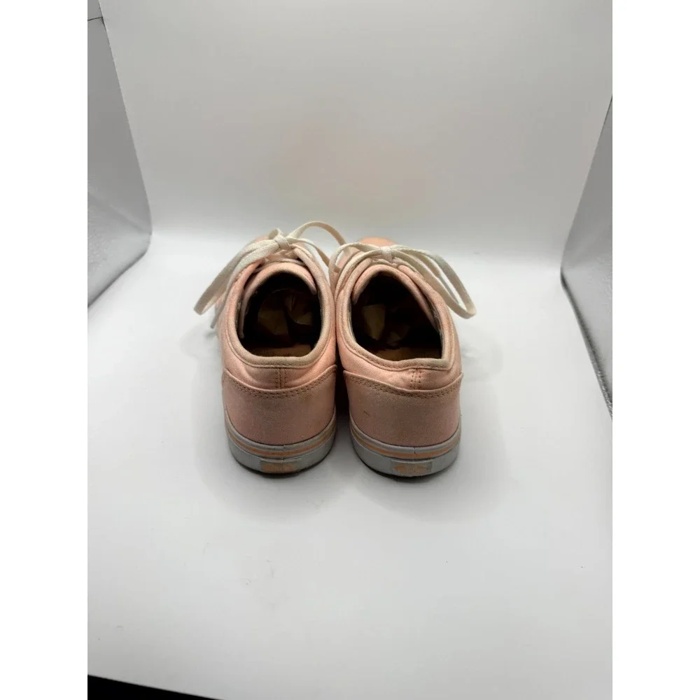 Vans‎ Atwood Womens 7 Sneakers Peach Canvas Low Top Lace Up Skateboard Shoes